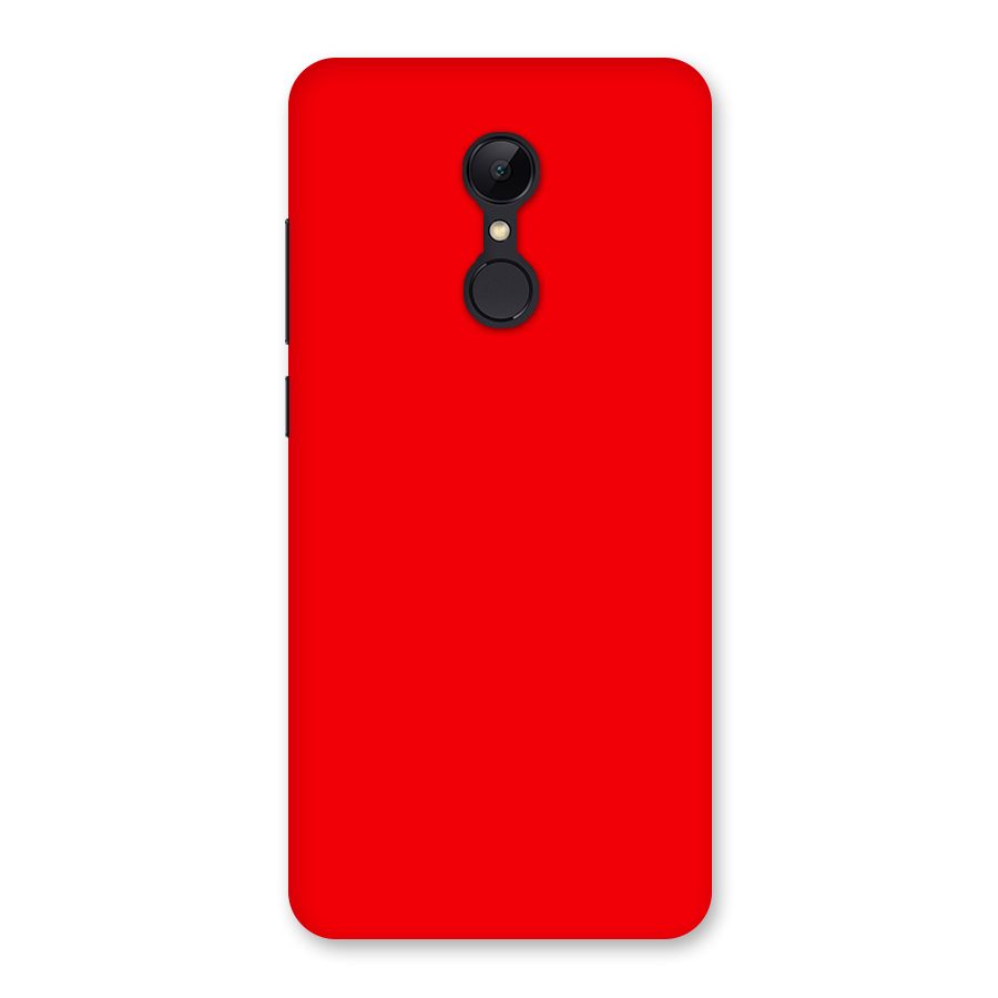 Bright Red Back Case for Redmi 5