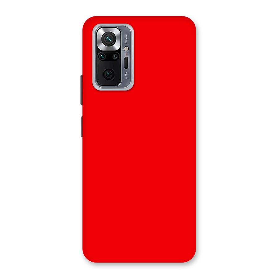 Bright Red Back Case for Redmi Note 10 Pro Max