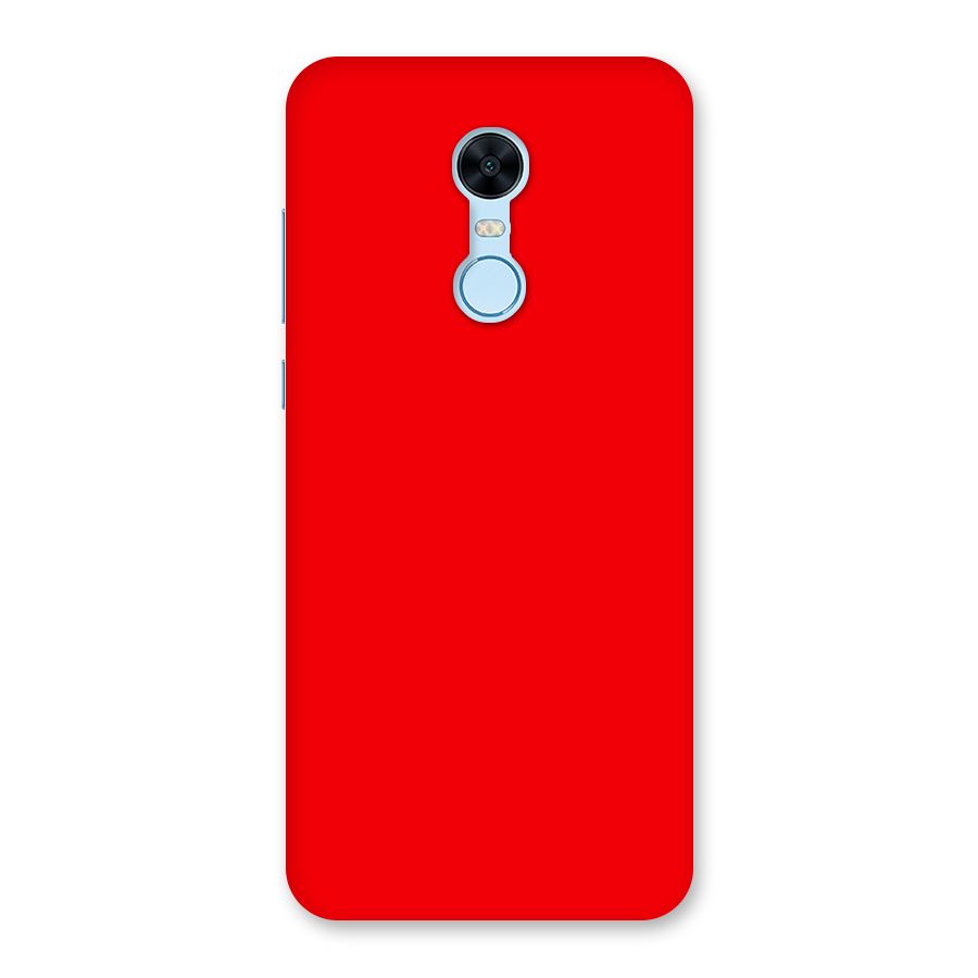 Bright Red Back Case for Redmi Note 5