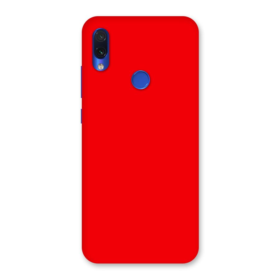 Bright Red Back Case for Redmi Note 7
