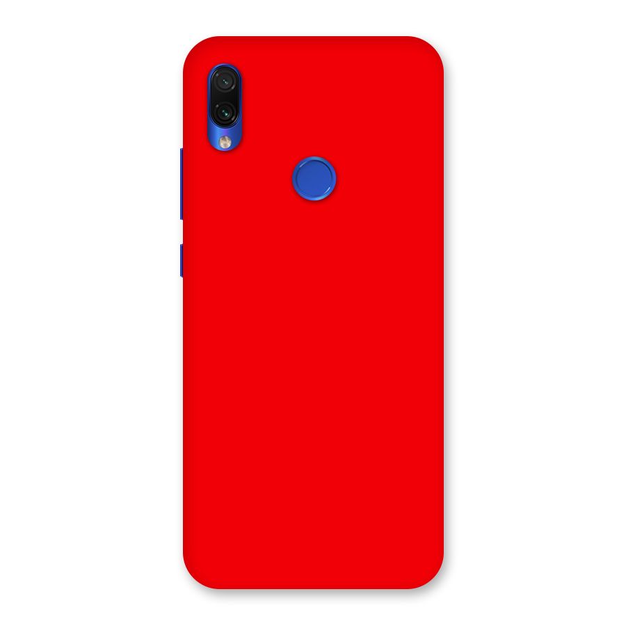 Bright Red Back Case for Redmi Note 7S