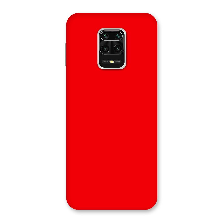 Bright Red Back Case for Redmi Note 9 Pro
