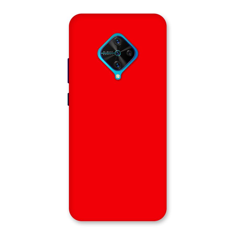 Bright Red Back Case for Vivo S1 Pro
