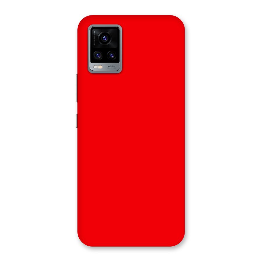 Bright Red Back Case for Vivo V20
