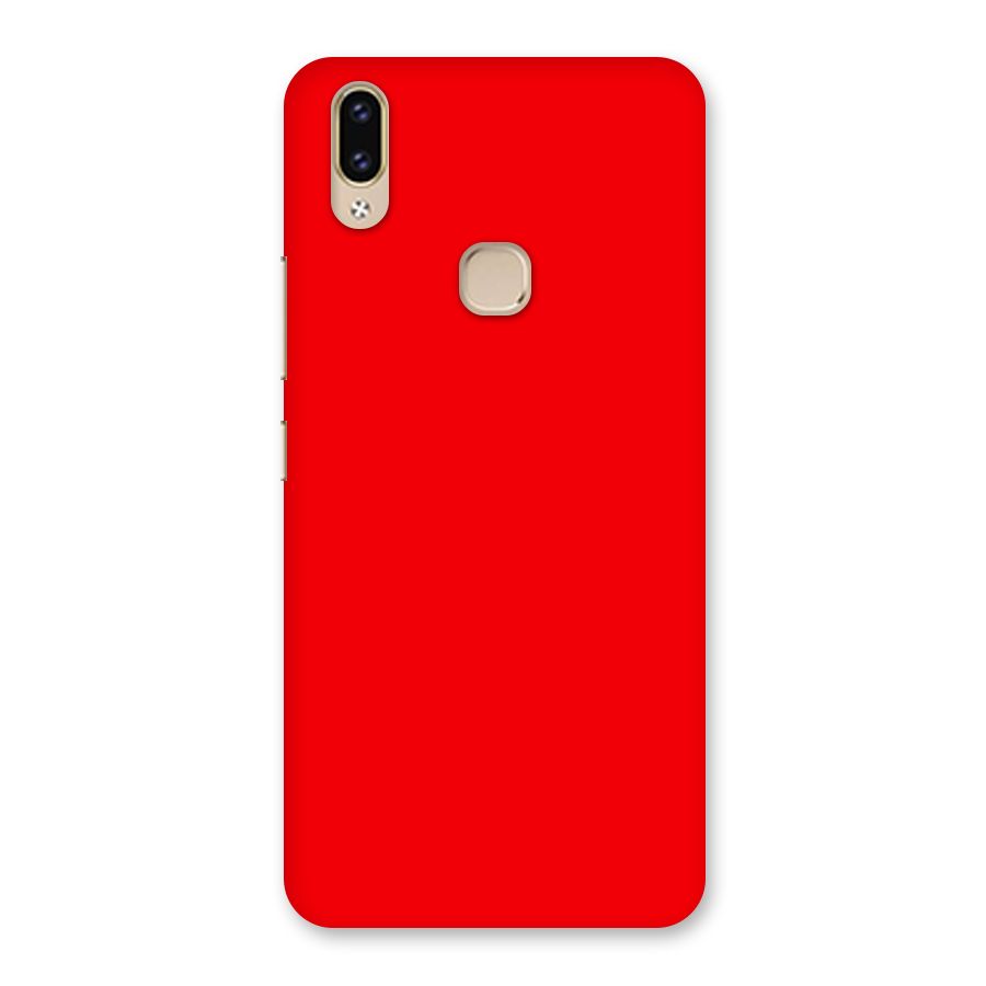 Bright Red Back Case for Vivo V9 Youth