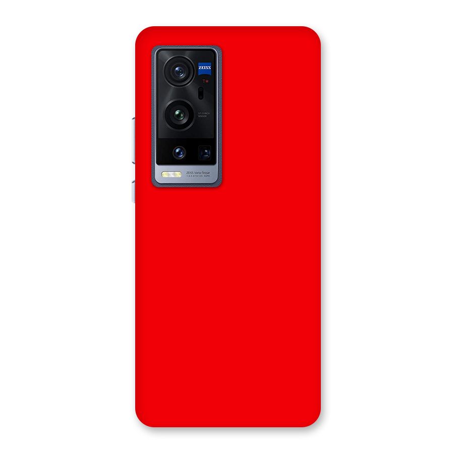 Bright Red Back Case for Vivo X60 Pro Plus