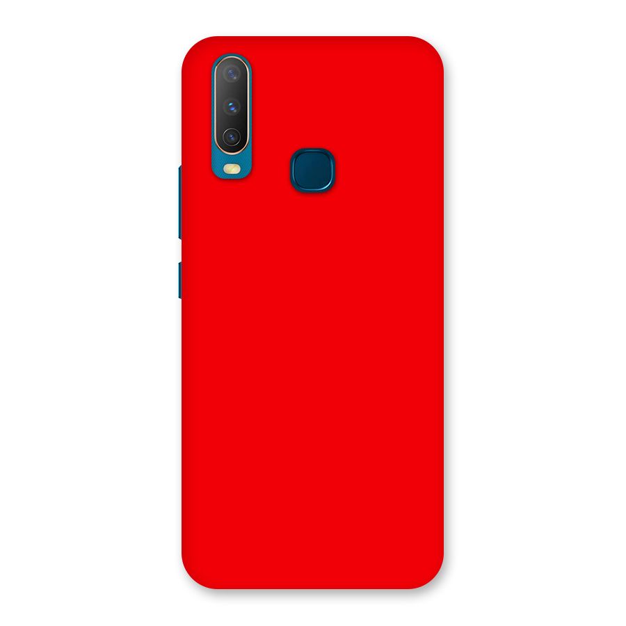 Bright Red Back Case for Vivo Y15