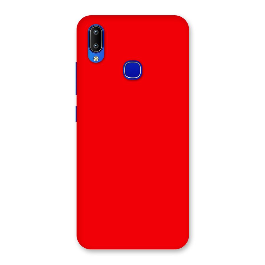 Bright Red Back Case for Vivo Y91