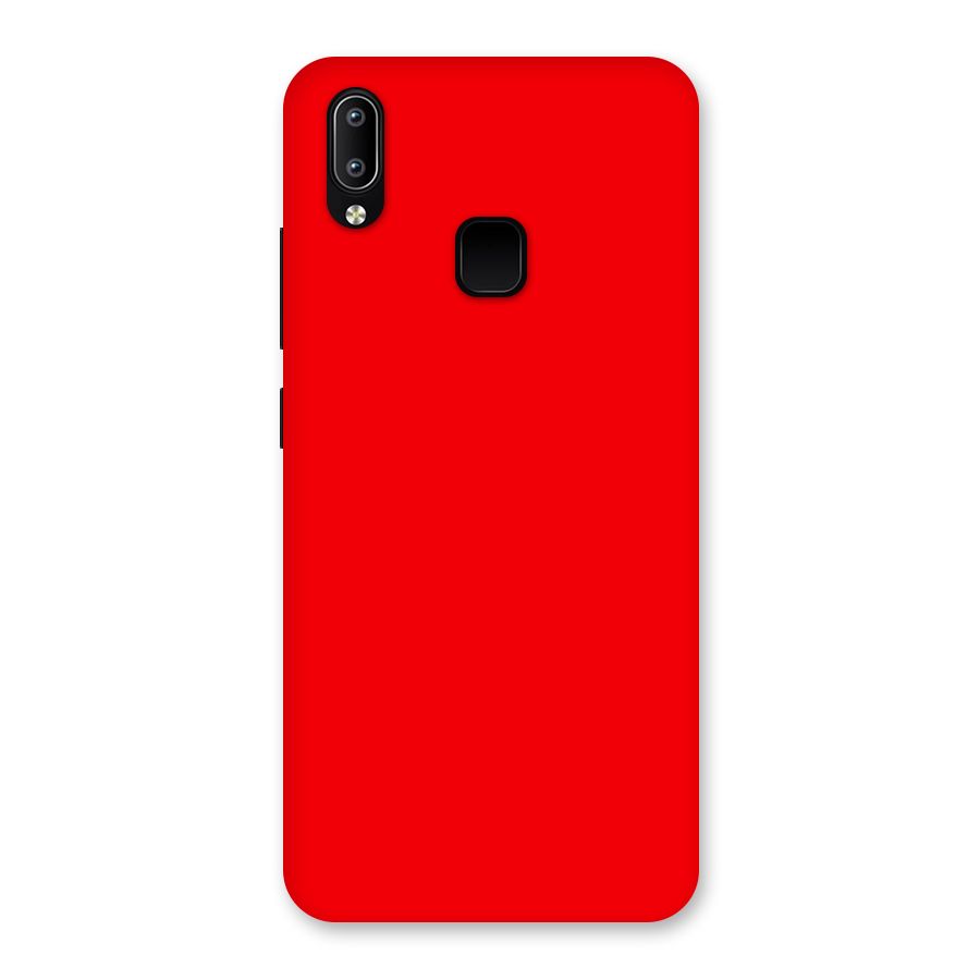 Bright Red Back Case for Vivo Y93