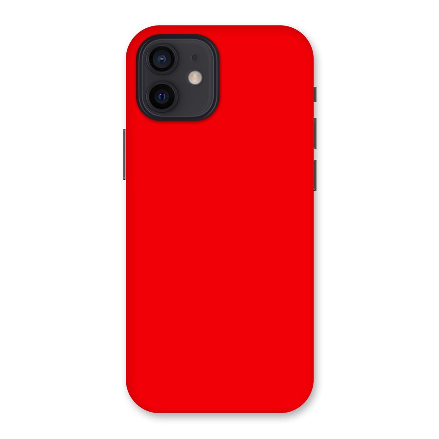 Bright Red Back Case for iPhone 12