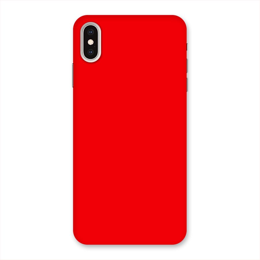 Bright Red Back Case for iPhone XS Max