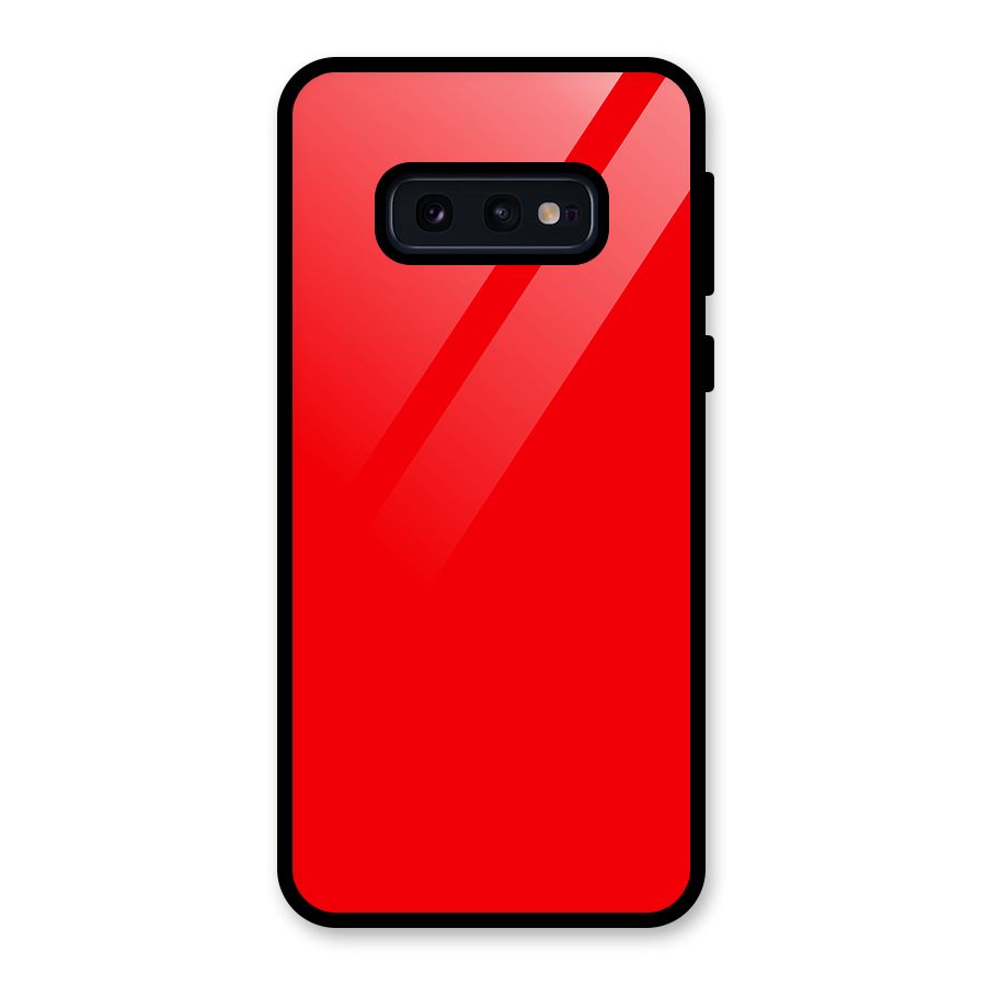 Bright Red Glass Back Case for Galaxy S10e