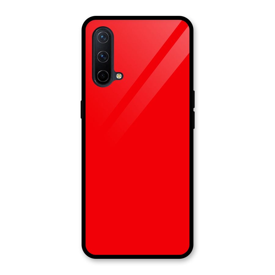 Bright Red Glass Back Case for OnePlus Nord CE 5G