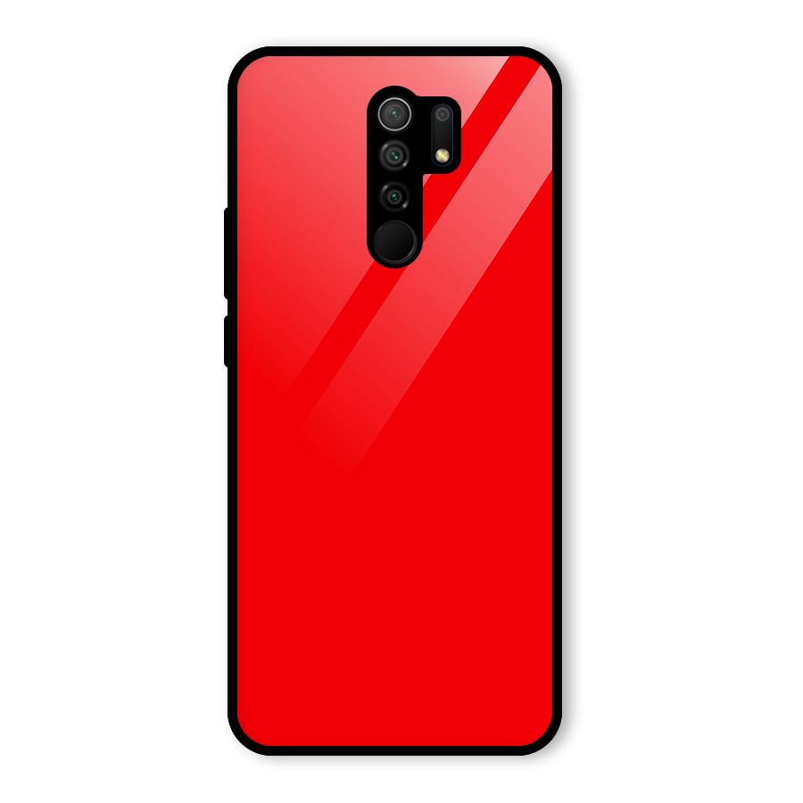 Bright Red Glass Back Case for Poco M2