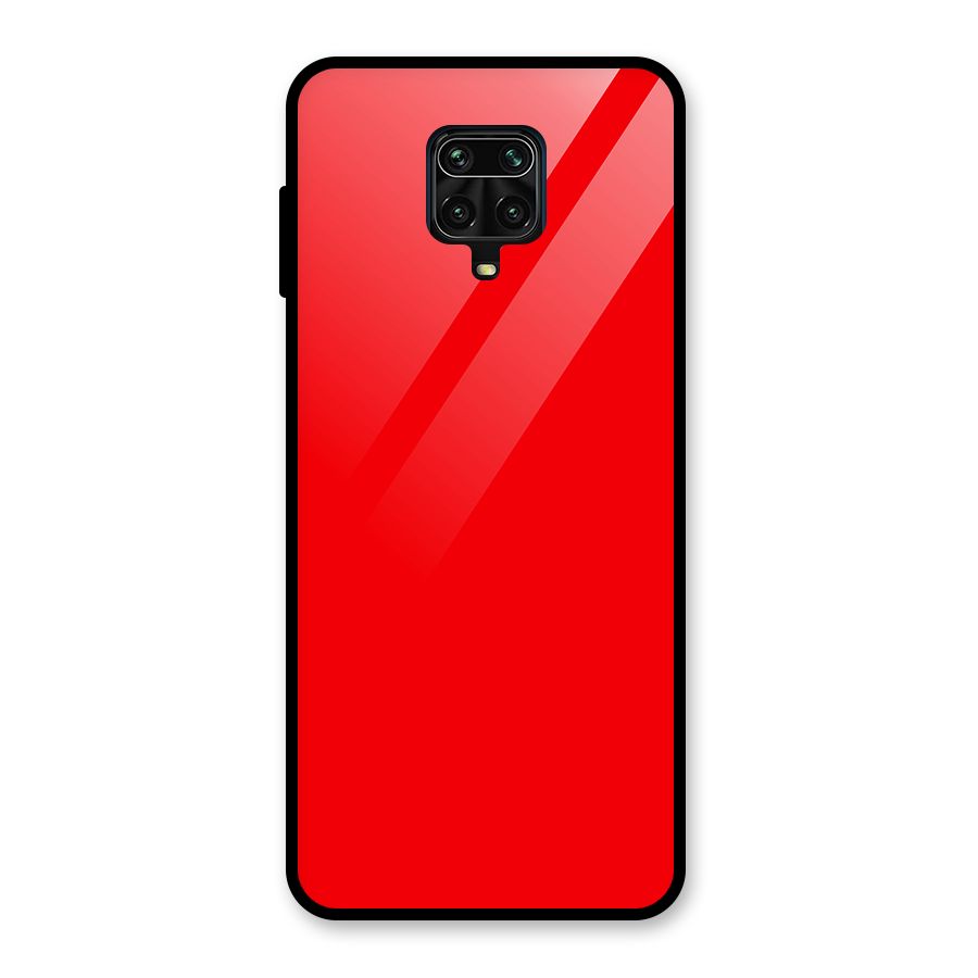 Bright Red Glass Back Case for Poco M2 Pro