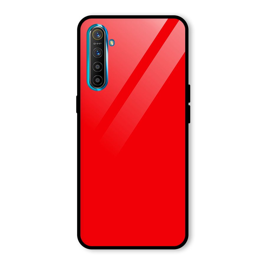 Bright Red Glass Back Case for Realme X2