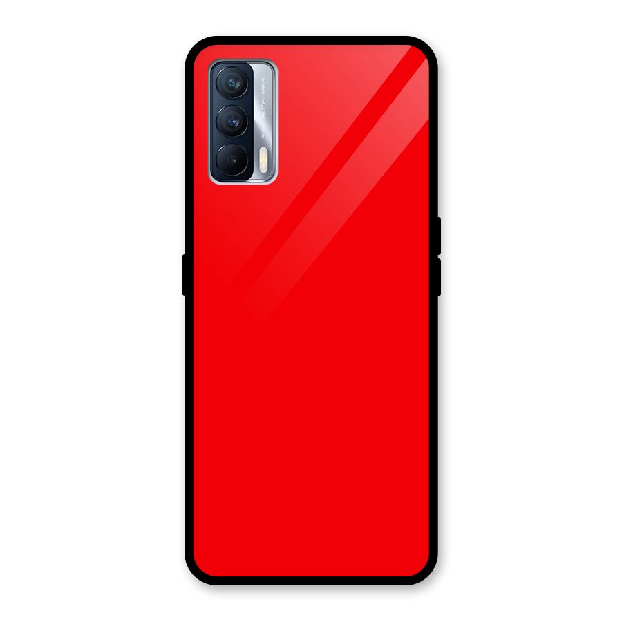Bright Red Glass Back Case for Realme X7