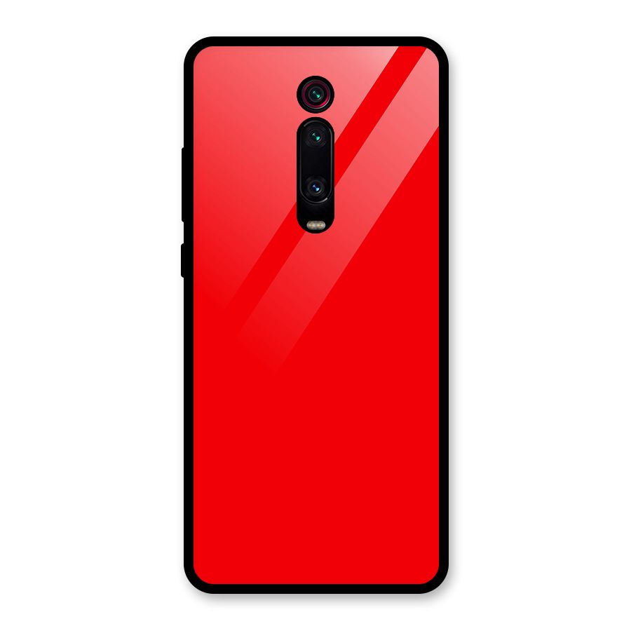 Bright Red Glass Back Case for Redmi K20