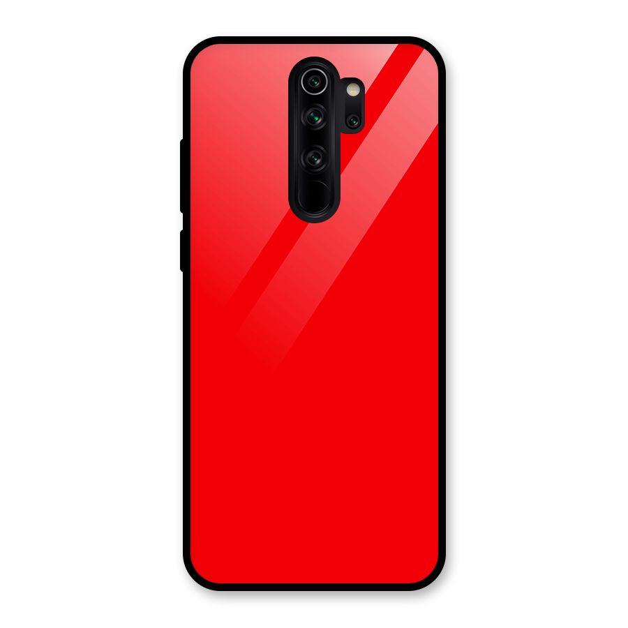Bright Red Glass Back Case for Redmi Note 8 Pro