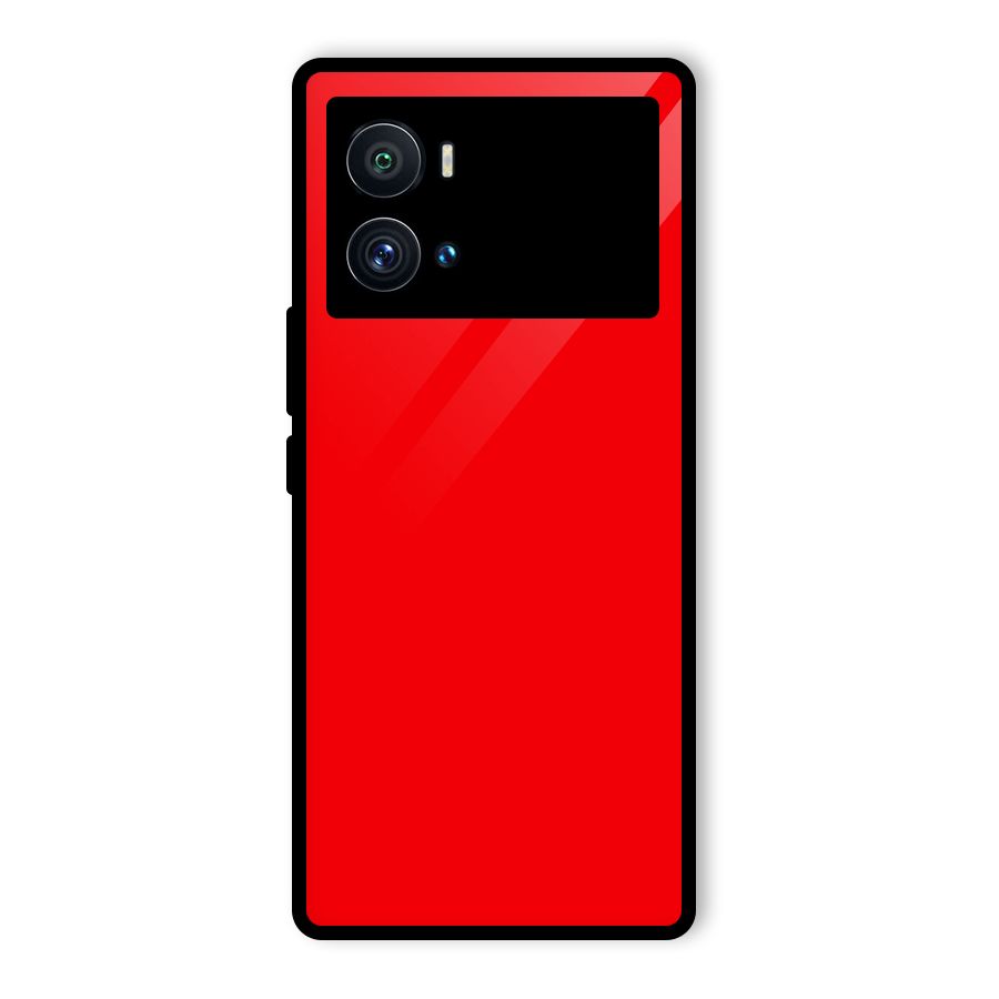 Bright Red Glass Back Case for Vivo iQOO 9 Pro
