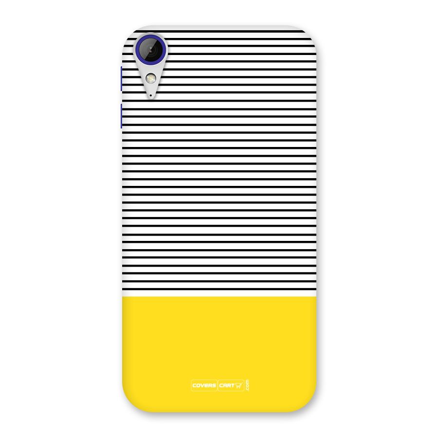 Bright Yellow Stripes Back Case for Desire 830
