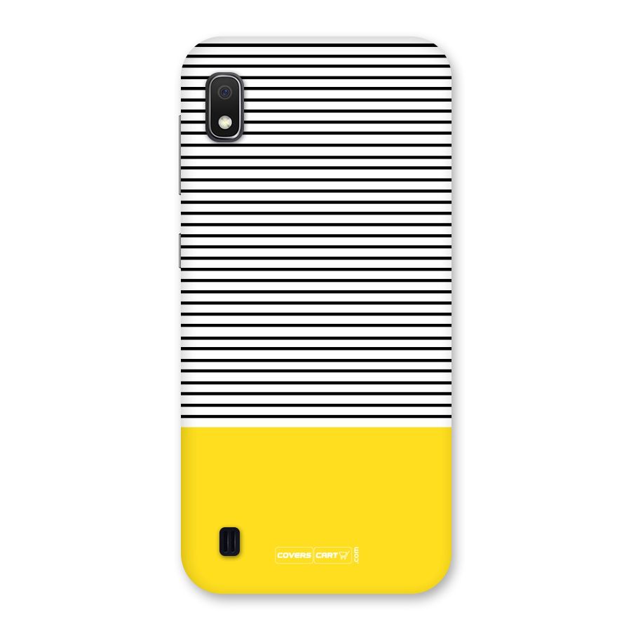 Bright Yellow Stripes Back Case for Galaxy A10