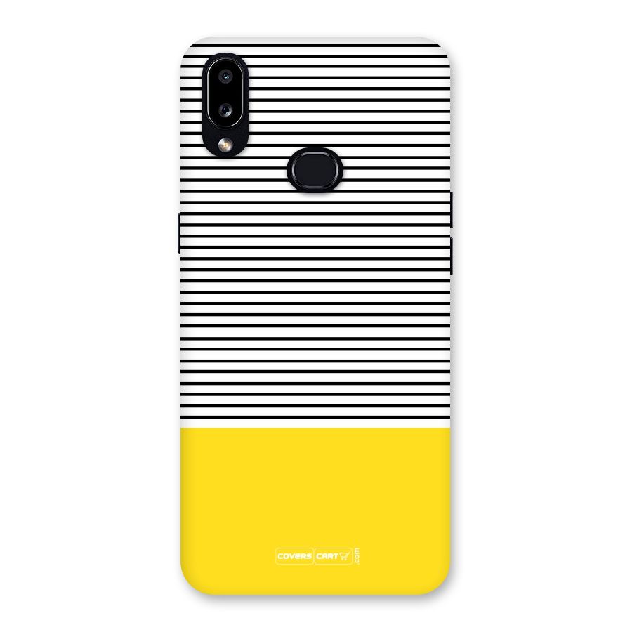 Bright Yellow Stripes Back Case for Galaxy A10s