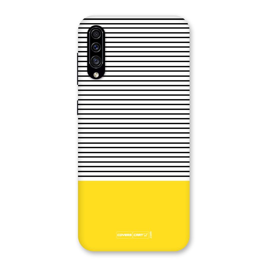 Bright Yellow Stripes Back Case for Galaxy A30s