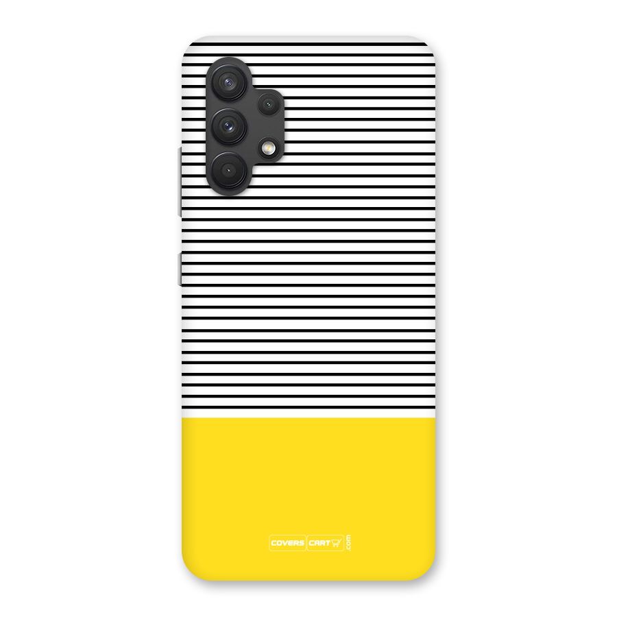 Bright Yellow Stripes Back Case for Galaxy A32
