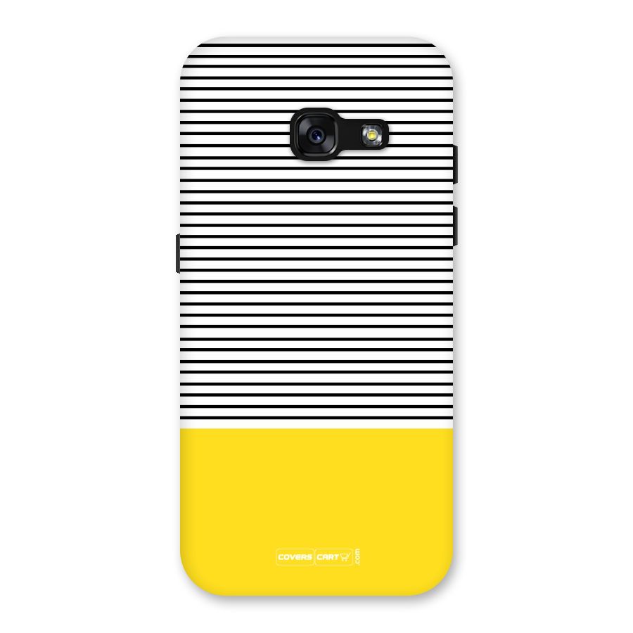 Bright Yellow Stripes Back Case for Galaxy A3 (2017)