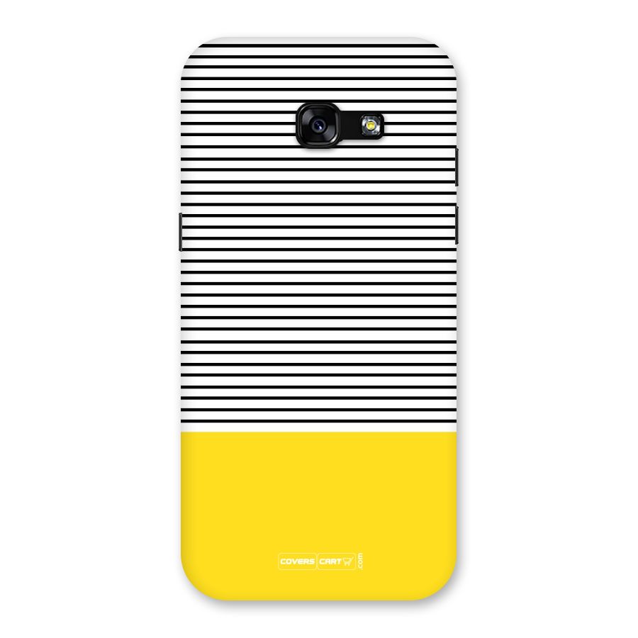 Bright Yellow Stripes Back Case for Galaxy A5 2017