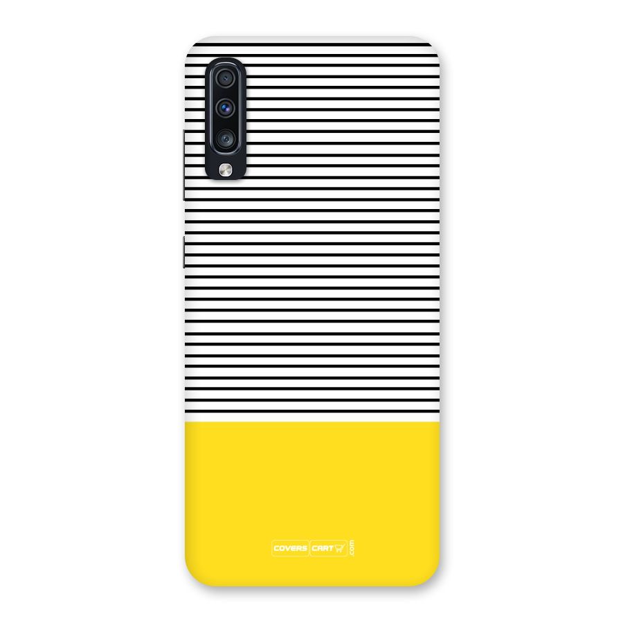 Bright Yellow Stripes Back Case for Galaxy A70s