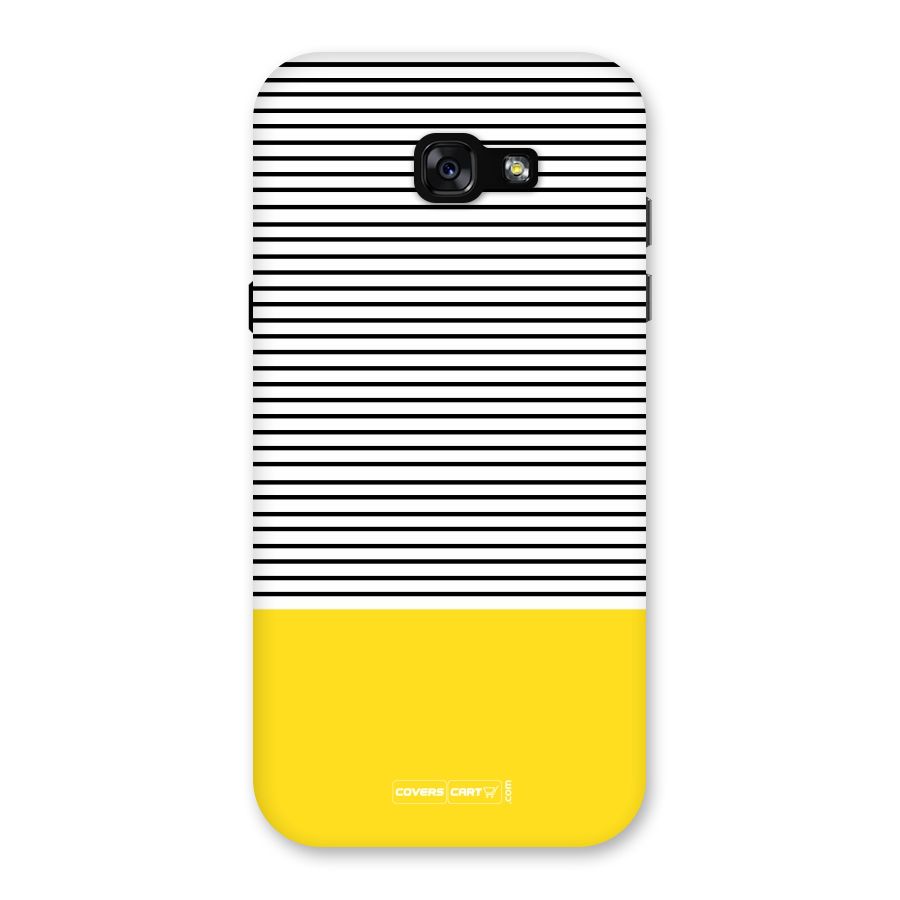 Bright Yellow Stripes Back Case for Galaxy A7 (2017)