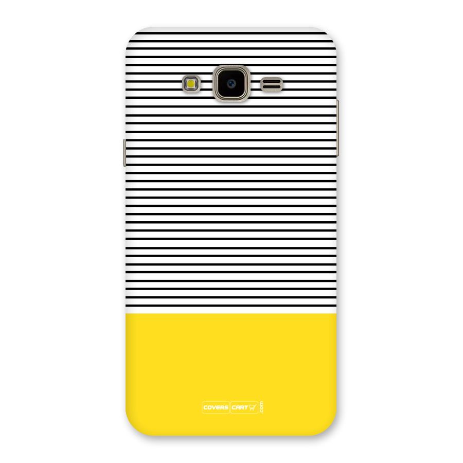 Bright Yellow Stripes Back Case for Galaxy J7 Nxt