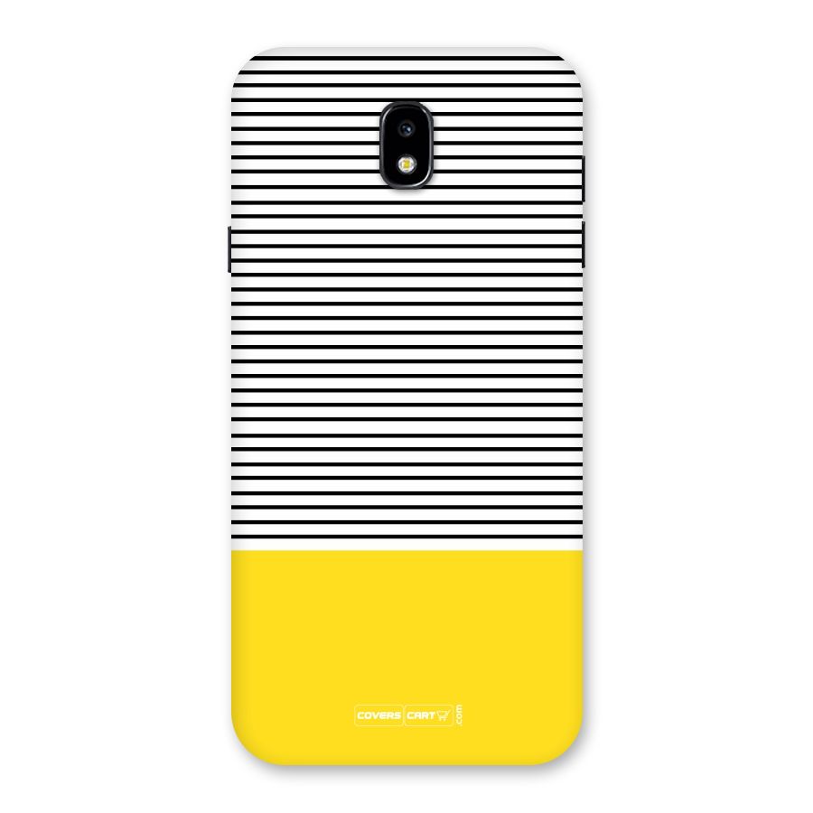 Bright Yellow Stripes Back Case for Galaxy J7 Pro