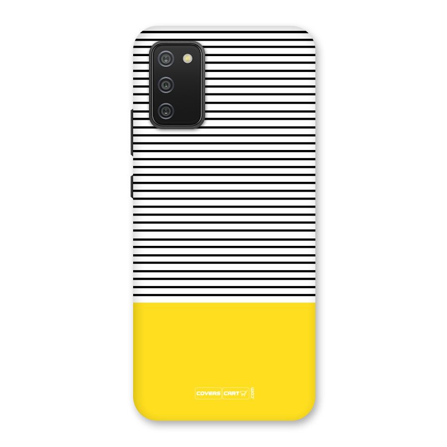 Bright Yellow Stripes Back Case for Galaxy M02s