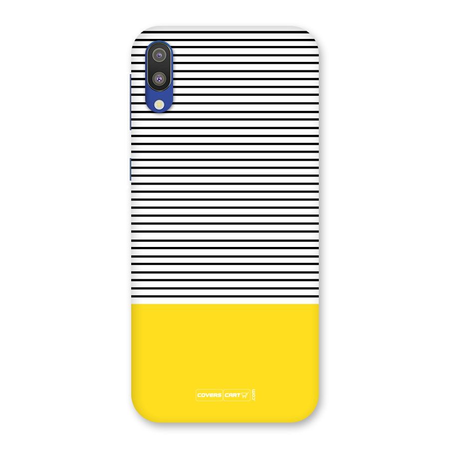 Bright Yellow Stripes Back Case for Galaxy M10