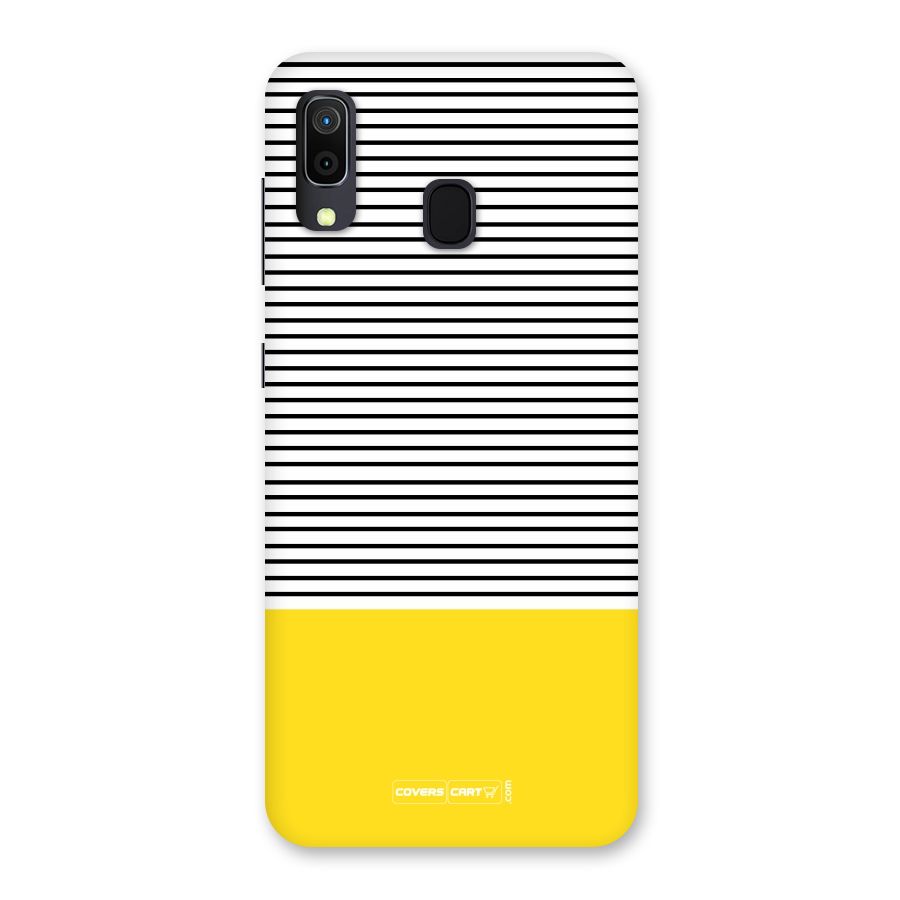 Bright Yellow Stripes Back Case for Galaxy M10s