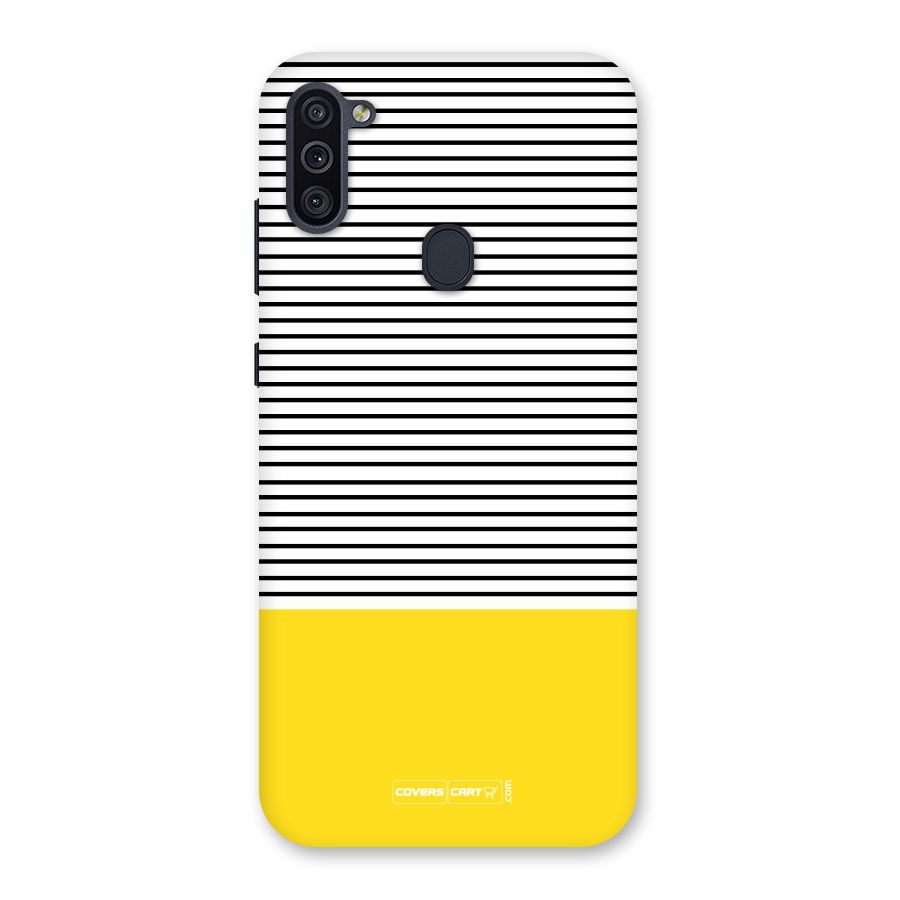 Bright Yellow Stripes Back Case for Galaxy M11