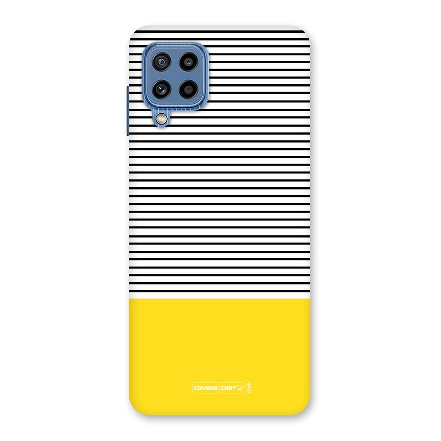 Bright Yellow Stripes Back Case for Galaxy M32