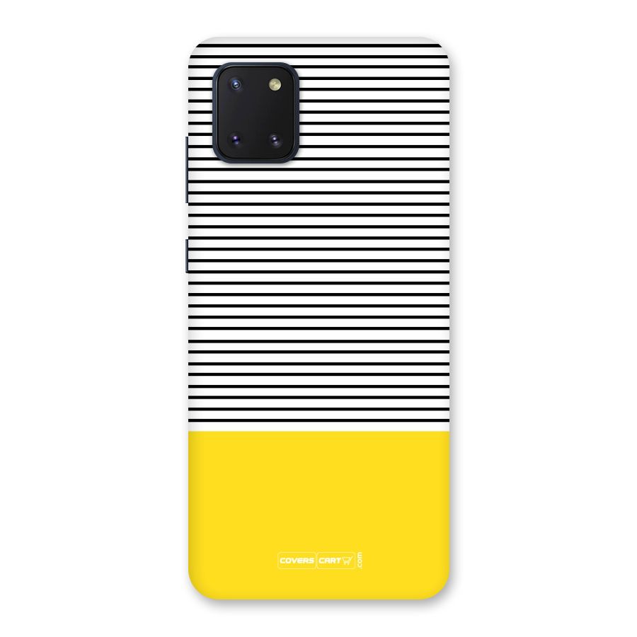 Bright Yellow Stripes Back Case for Galaxy Note 10 Lite