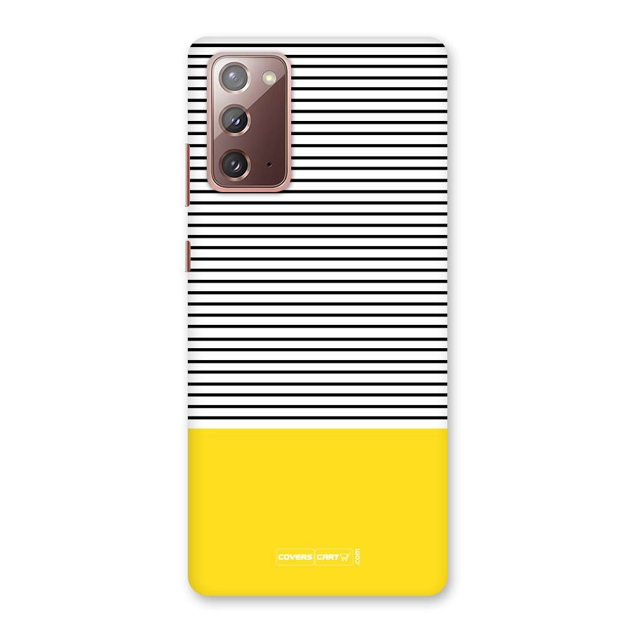 Bright Yellow Stripes Back Case for Galaxy Note 20