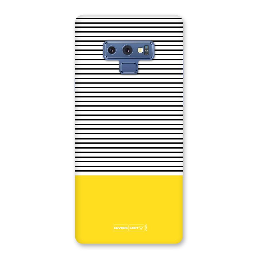 Bright Yellow Stripes Back Case for Galaxy Note 9