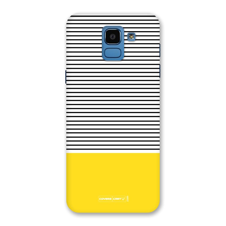 Bright Yellow Stripes Back Case for Galaxy On6