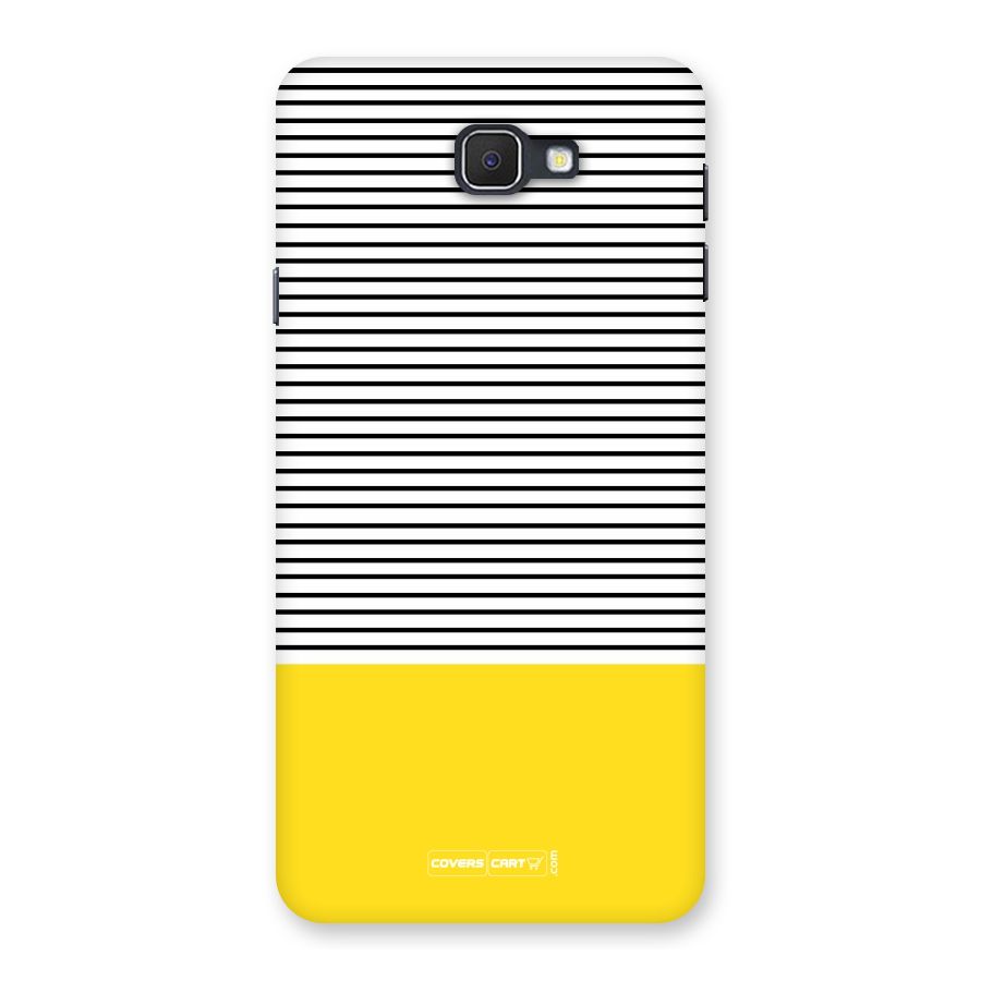 Bright Yellow Stripes Back Case for Galaxy On7 2016