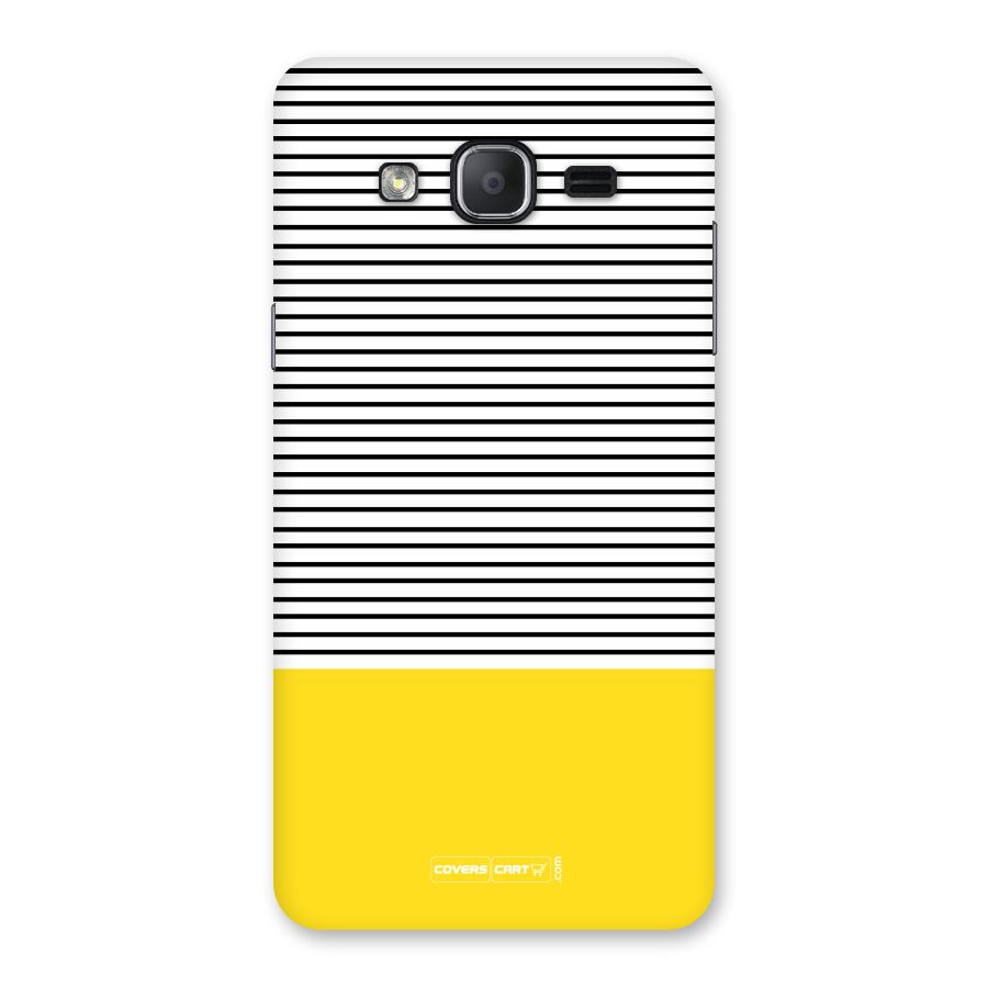 Bright Yellow Stripes Back Case for Galaxy On7 Pro