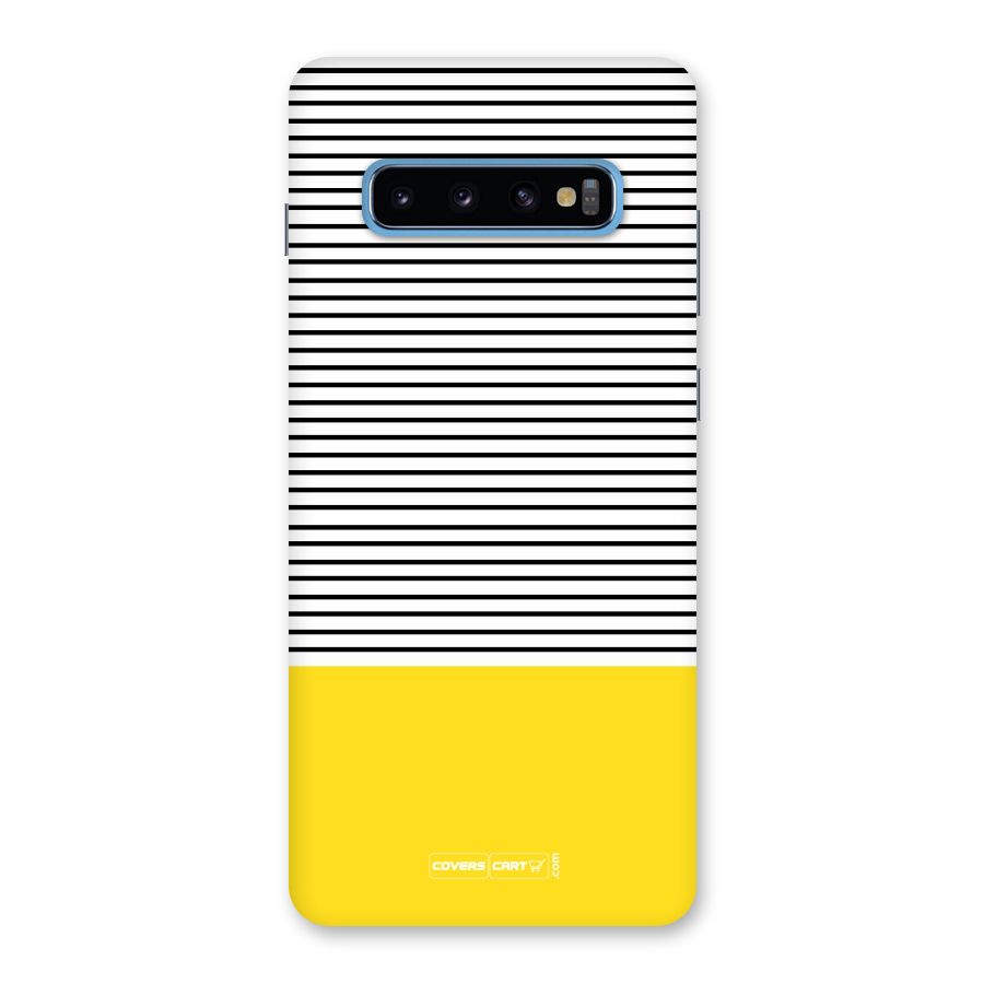 Bright Yellow Stripes Back Case for Galaxy S10 Plus