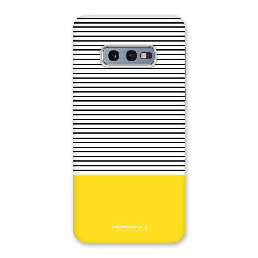 Bright Yellow Stripes Back Case for Galaxy S10e