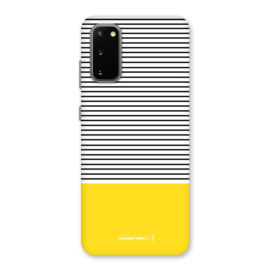 Bright Yellow Stripes Back Case for Galaxy S20