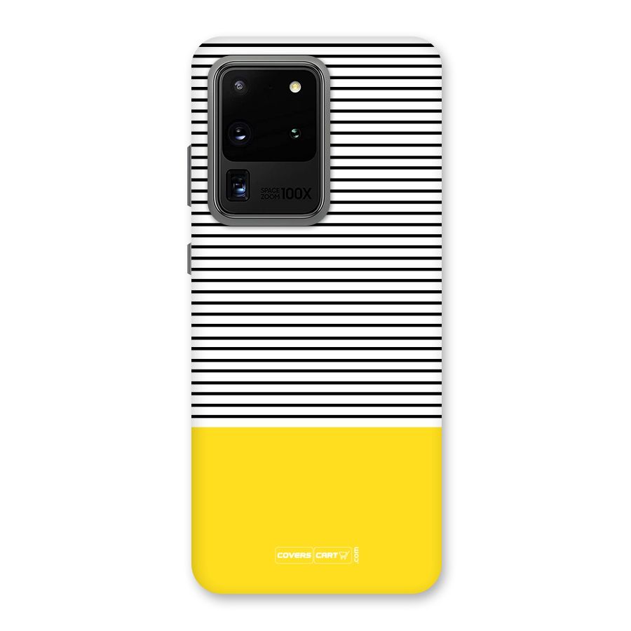 Bright Yellow Stripes Back Case for Galaxy S20 Ultra